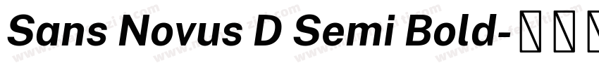 Sans Novus D Semi Bold字体转换
